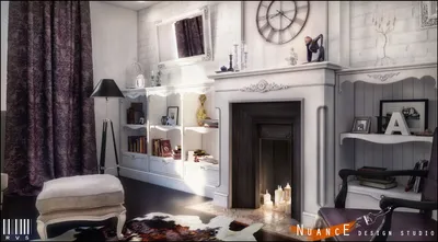Дизайн гостиной комнаты с камином | Дизайн интерьера квартир и домов в  Москве | Nuance дизайн студия Заходи!
