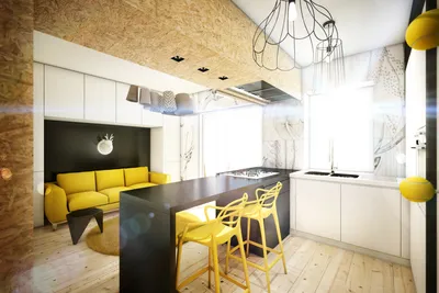 Дизайн кухни-гостиной: 16 кв. м - готовые решения