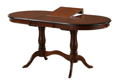 Овальный стол-трансформер для гостиной EVA (орех) - купить в  интернет-магазине Maxmebeli: цены, фото
