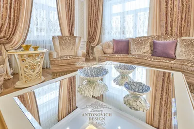 Элитные шторы в коттедже, Астана - Luxury Antonovich Design