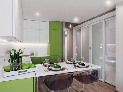 Дизайн проект кухни гостинной 18 кв.м » Картинки и фотографии дизайна  квартир, домов, коттеджей