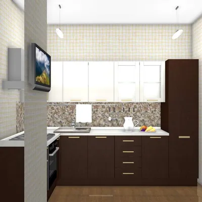 Дизайн интерьера кухни-гостиной 18 кв.м. | SM design заказать дизайн  интерьера Studio Max