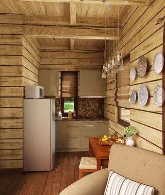деревянный дом кухня - Поиск в Google | Интерьер, Фотографии кухни, Домики
