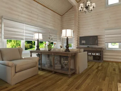 100 лучших идей: интерьер деревянного дома внутри на фото