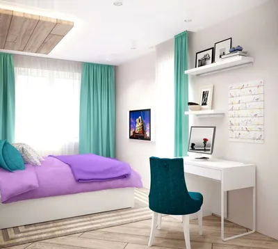 Спальня 15 кв.м в современном стиле со скандинавскими элементами ➤ смотреть  фото дизайна интерьера