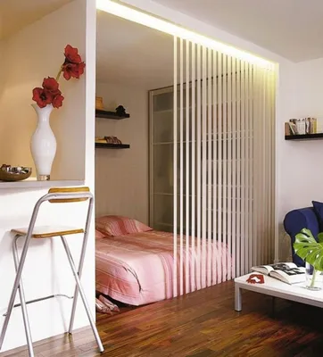Зонирование пространства спальни: 115 фото вариантов оптимальных пропорций  (обои, перегородки, цвета)