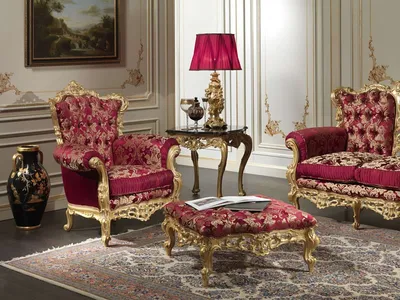 Кресло в стиле барокко, символ роскоши