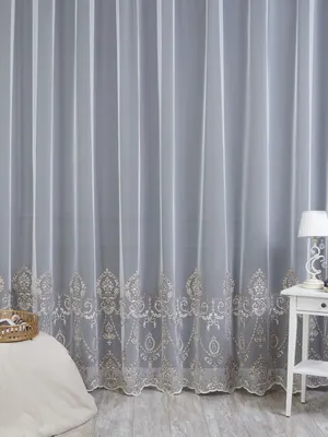 Льняной тюль в полоску с нежным блеском зал/гостиную или спальню. Цвет:  Белый, цена 355 грн — Prom.ua (ID#1638623954)