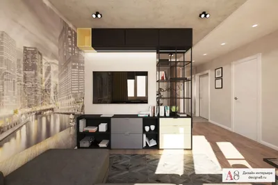 Дизайн двухкомнатной квартиры 51 кв. м в Санкт-Петербурге – фото и описание  проекта студии «А8»