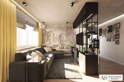 Дизайн двухкомнатной квартиры 51 кв. м в Санкт-Петербурге – фото и описание  проекта студии «А8»