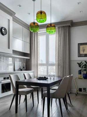 Кухни-столовые с разноцветными стенами – 135 лучших фото дизайна интерьера  столовой | Houzz Россия