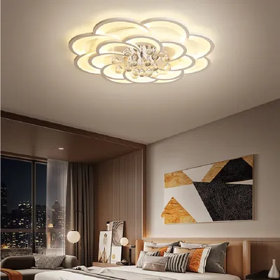 Люстра в современном стиле, светильник с искусственными кристаллами, для  гостиной, спальни, кухни, комнатное освещение - купить по выгодной цене |  AliExpress