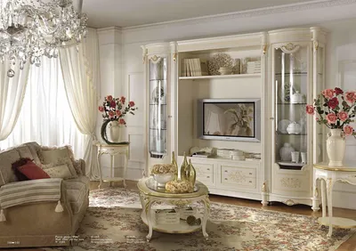 Мебель для гостиной в классическом стиле - фото