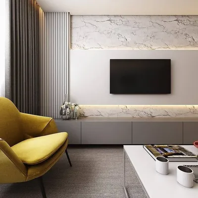 Дизайн ТВ зоны в гостиной - 56 фото