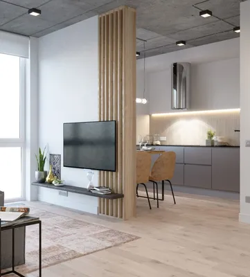 ТВ-зона в гостиной в современном стиле | Bathroom design small, Interior  design, Design