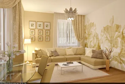 Сочетание цветов в интерьере гостиной, если стены бежевого цвета | Блог о  ремонте и дизайне интерьера