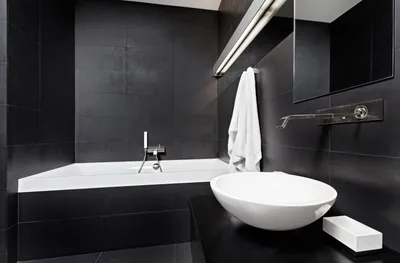 Черная ванная комната: лучшие интерьерные решения (65 фото) | Дизайн и  интерьер ванной комнаты