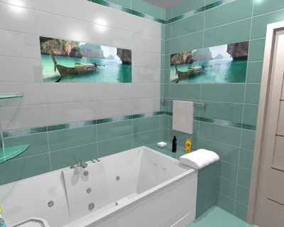 Панно Из Плитки В Ванную: 185+ (Фото) Идей На Стену | Дизайн интерьера ванной  комнаты, Декор ванной, Декор стен в ванной