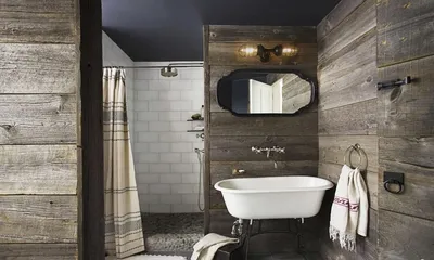 Вместо кафеля: 10 вариантов облицовки для ванной комнаты