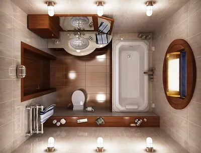 Дизайн небольшой ванной комнаты. Рекомендации по оформлению - Интерьерные  штучки
