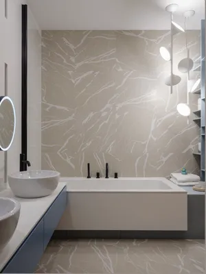 встроенная ванна со смесителем и душем | Modern bathroom design, Bathroom  design decor, Bathroom interior design