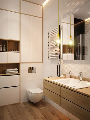 Встроенный шкаф и подвесная тумба для ванной | Мастерская Никиты Максимова.  Мебель и интерьеры из фанеры