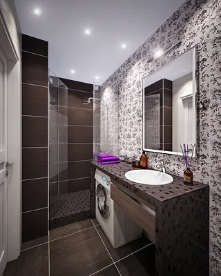 Дизайн ванных комнат совмещенных с туалетом » Картинки и фотографии дизайна  квартир, домов, коттеджей