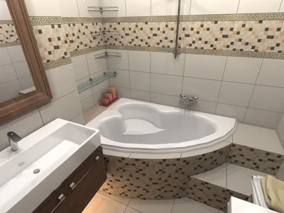 Маленькая совмещенная ванная комната (69 фото)
