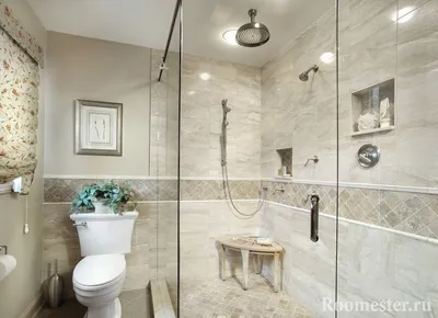 Дизайн ванной комнаты с душевой кабиной + 40 фото