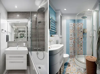 Дизайн ванной комнаты с душевым уголком - 58 фото