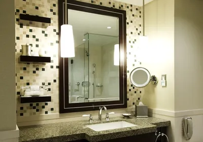 Красивое зеркало в ванную комнату - 71 фото
