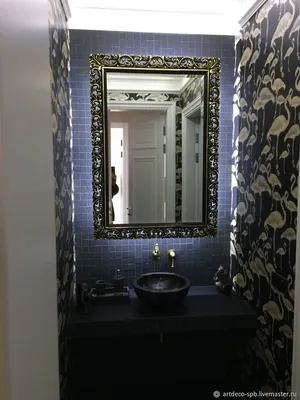Зеркало в ванную с подсветкой – заказать на Ярмарке Мастеров – GK2E7RU |  Зеркала, Санкт-Петербург