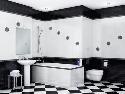 Керамическая плитка в дизайне интерьера ванной