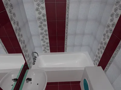 Дизайн плитки для маленькой ванной комнаты » Картинки и фотографии дизайна  квартир, домов, коттеджей
