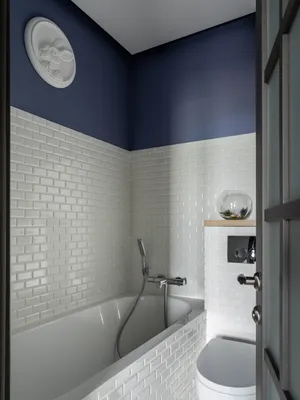 Ванные комнаты с плиткой кабанчик –135 лучших фото-идей дизайна интерьера  ванной | Houzz Россия
