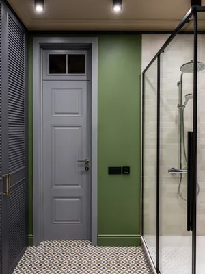 Дверь в ванную комнату: фото и идеи нестандартной двери в ванную и туалет |  Houzz Россия