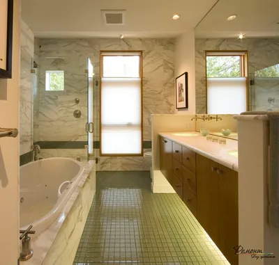 Освещение и подсветка в ванной комнате: потолок, мебель, стены и пол на фото