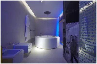 Подсветка ванной комнаты светодиодной лентой - 65 фото