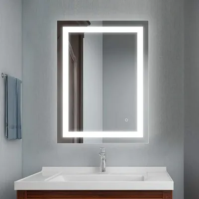 Зеркало 60*80 См с Фронтальной LED Подсветкой для Ванной Комнаты — Купить  Недорого на Bigl.ua (1624409617)