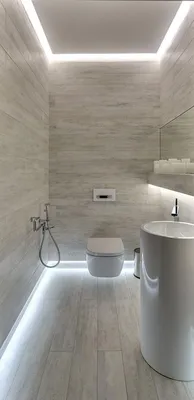 Как организовать освещение в ванной комнате, идеи дизайна потолка и  варианты расположения ламп | Bathroom interior, Modern bathroom design,  Minimalism interior