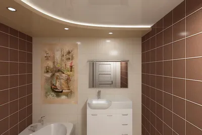 ≡ Натяжные потолки для ванной • Сумы • Премиум Дизайн