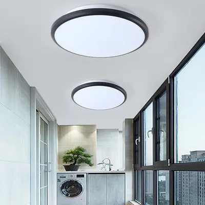 Потолочная Светодиодная лампа 220 В для ванной комнаты, водонепроницаемые потолочные  светильники в современном скандинавском стиле, светодиодные потолочные  светильники для комнат, коридора - купить по выгодной цене | AliExpress