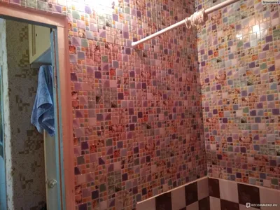 Декоративные панели ПВХ мозаика \"Луксор\" - «Ремонт в ванной без  плитки...возможно!» | отзывы
