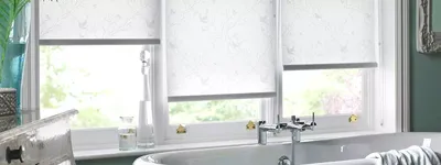 Рулонные шторы в ванную. Ролеты в туалет | Sunstyle