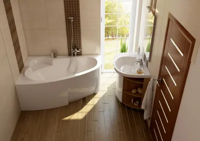 Угловая ванна в маленькой ванной комнате – размеры, оптимальные для  размещения в небольшом помещении