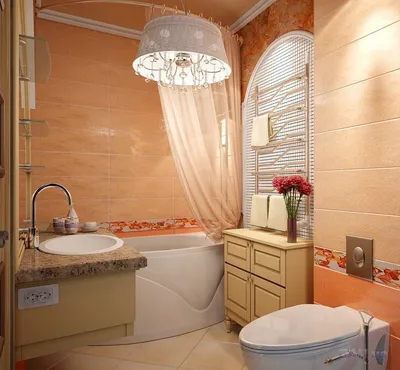 Очень маленькая ванная комната - 69 фото