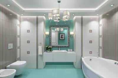 Бирюзовая ванная комната: фото дизайна интерьера санузла в бирюзовых тонах