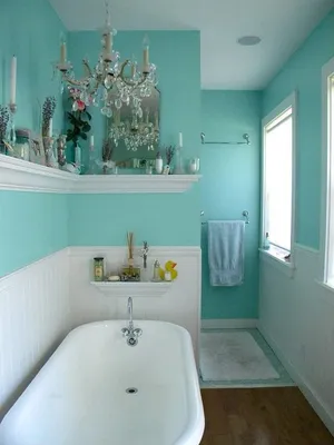 Бирюзовая ванная комната: идеи | Ремонт и дизайн ванной комнаты
