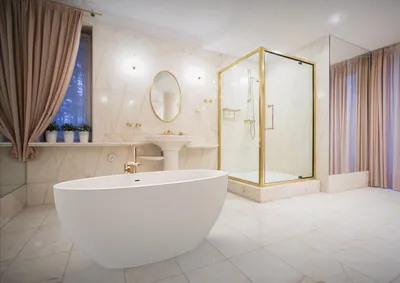 Розовая ванная комната: дизайн с фото