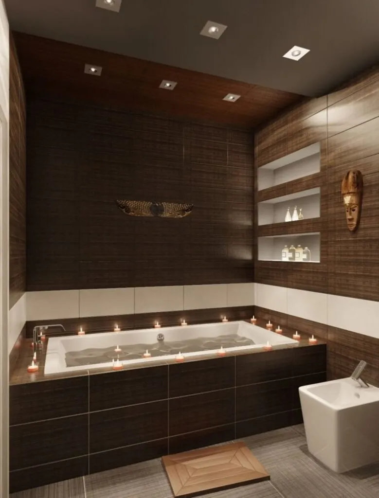 Ванна с коричневой плиткой. Ванная комната коричневый. Ванная в коричневом цвете. Ванная в коричневых тонах. Ванная комната с коричневой плиткой.